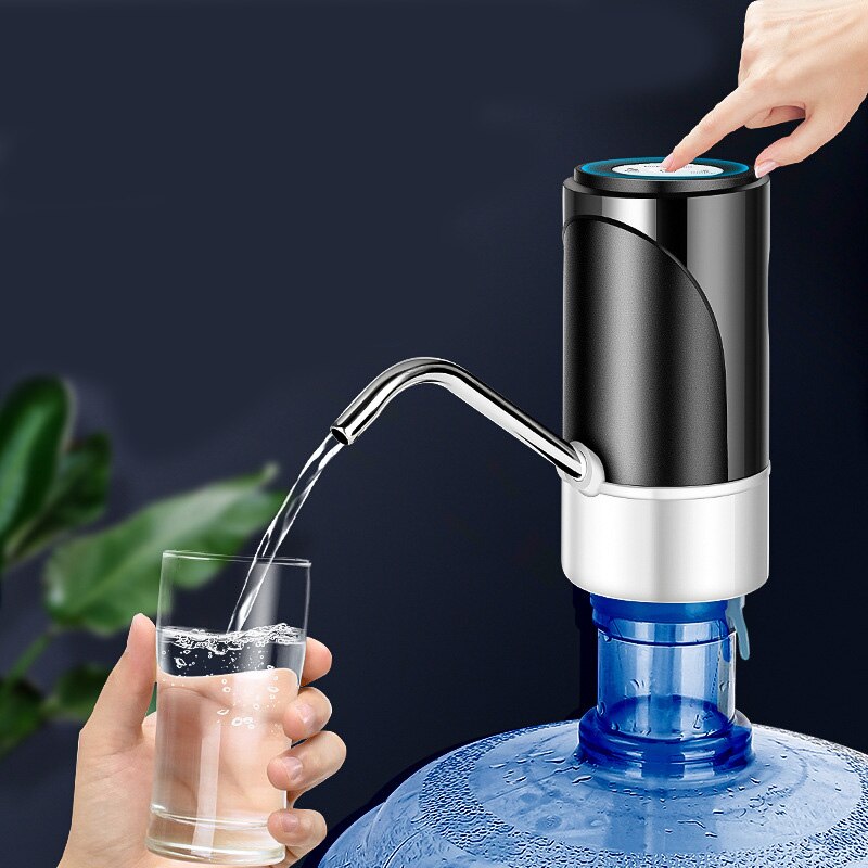Automatisk elektrisk hushållsvattenflaska pump usb-laddning automatisk multi-interface dricksflaska uppladdningsbar vattenpump