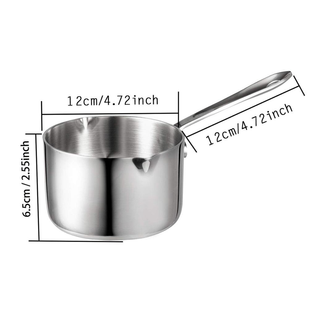Melkpot met antiaanbaklaag 250ml - Boterverwarmer, chocoladesmeltpan