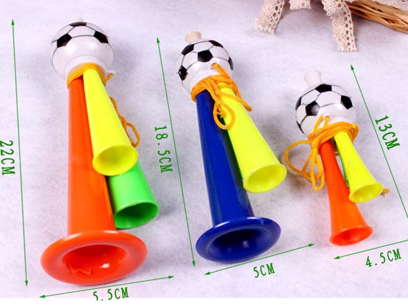 Football Horn Three Tubes High-pitched Voice Sports Competition Cheering Props Party Christmas Birthday Wedding