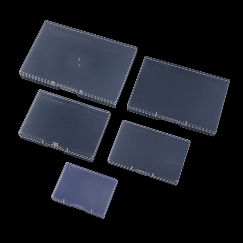 Boîte d'emballage en plastique transparente, rectangulaire, translucide, mallette de rangement, anti-poussière, durable, contenant pour bijoux de bain