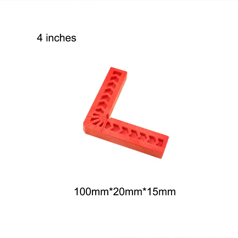 90 Degree Positioning Squares Plastic Clamping Square Right Angle Clamp Woodworking Carpenter Tool TP899: 100X20X15mm