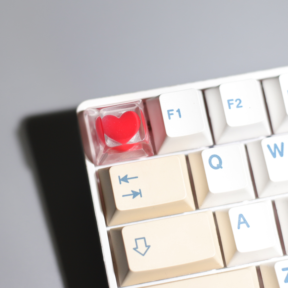 keycaps Voor mechanisch toetsenbord Game Backlit Keycap meisje schattig cadeau ESC Key Transparante cartoon persoonlijkheid Keycap Cherry MX Axis: YELLOW