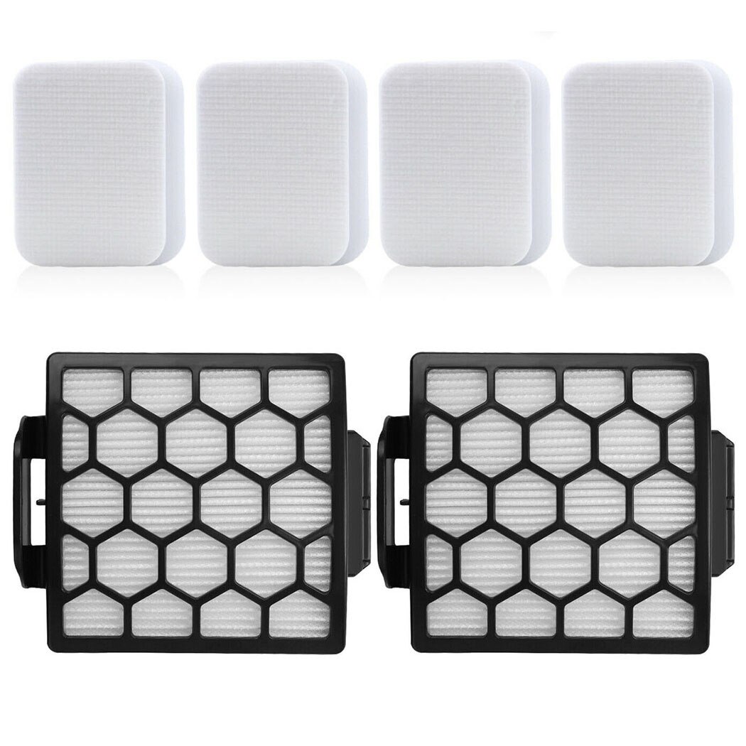 2Filters + 4Foam Filters For Shark Navigator Pet Plus NV150 NV251 NV255 Vacuum Cleaner Parts Accessories