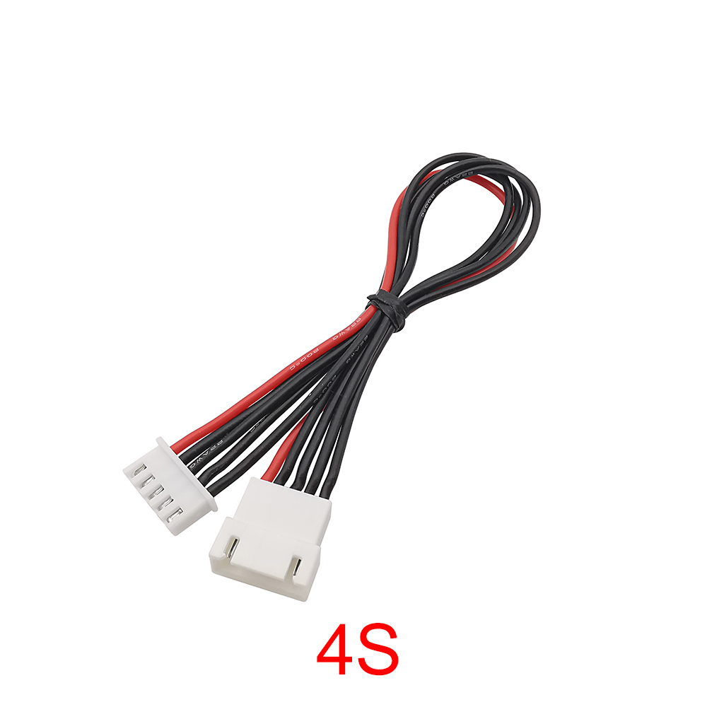 5 stk. 2s 3s 4s 5s 6s 7s 8s lipo-balanceledning, forlængerkabel, opladet ledning, 22 awg 20cm jst-xh-stik, silikonekabel: Lavendel