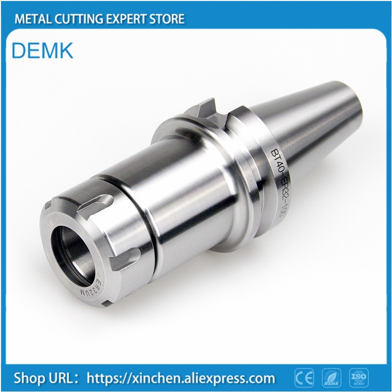 Spindle BT40 ER32 100L High Precision Full Grinding White ISO Standard Spring Chuck ER32 CNC Machine Tool BT40 Spindle