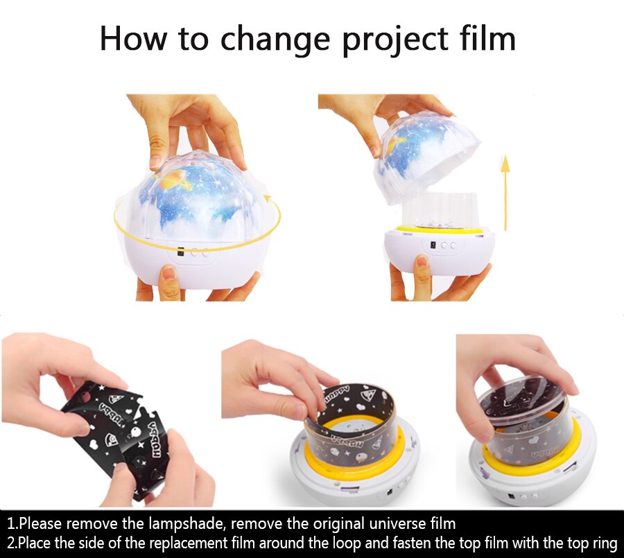 Kreative Universum Planeten Licht Spielzeug Farbe Magie Diamant Projektion Licht Stern Licht Ball LED Nacht Licht Pädagogisches Party Spielzeug