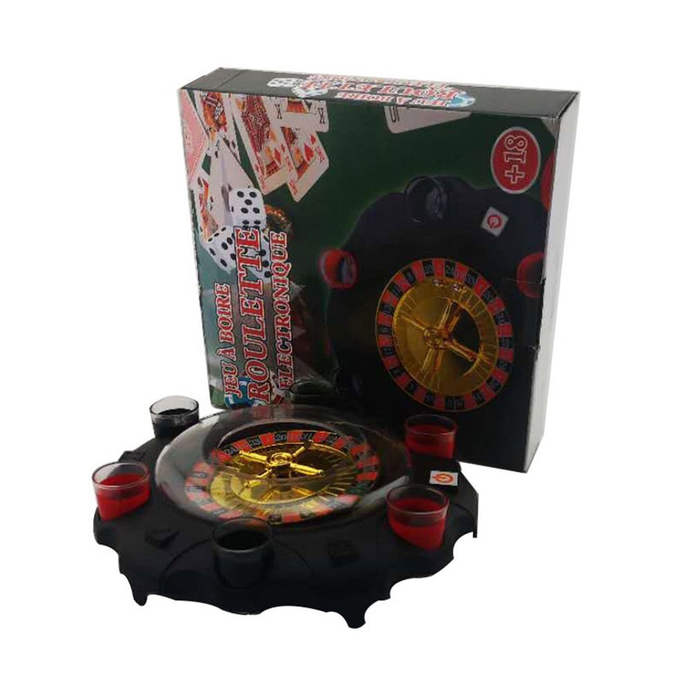 Electric Russian Lucky Turntable Friends Gathering Game Wine Table Game Entertainment Fun Toys Bar Supplies