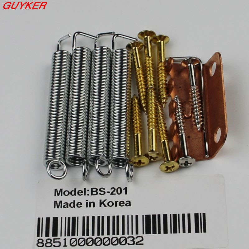 Partes de guitarra BS201, puente de guitarra trémolo Estilo Vintage, cromado, dorado