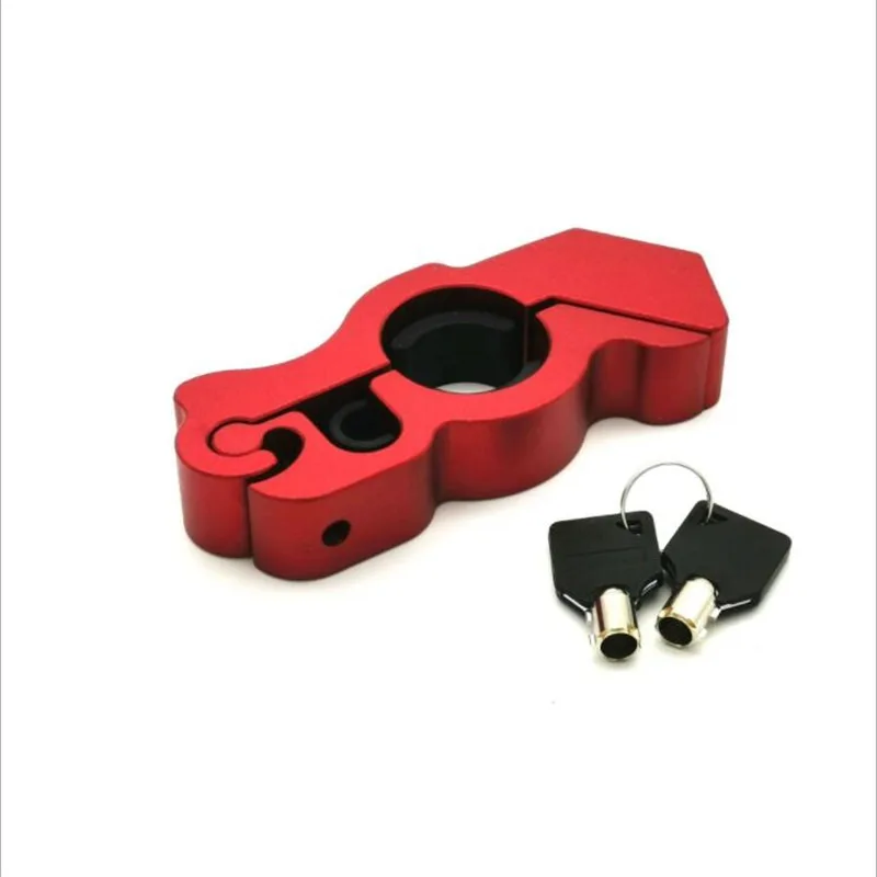 Lucchetto per moto in lega di alluminio per carichi pesanti: manubrio antifurto e sicurezza dei freni per bici elettriche: Default Title