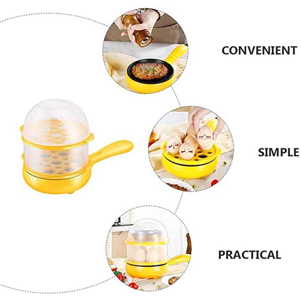 Multifunctional Household Mini Fried Eggs Artifact Boiled Egg Inserted Electric Frying Breakfast Machine Automatic Skillets