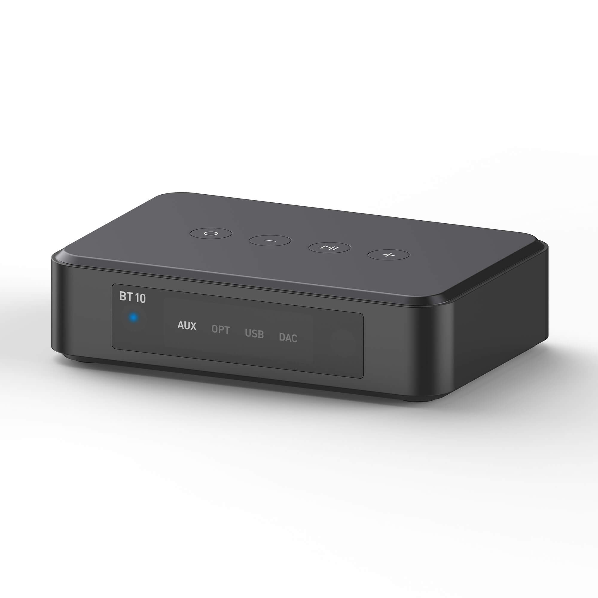 Arylic BT10 Bluetooth wireless analog input and digital input USB disk control the with Android and iOS，with a remote control: WHITE