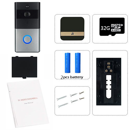 Smart Ip Video Intercom Wifi Video Deurtelefoon Deurbel Wifi Deurbel Camera Voor Appartementen Ir Alarm Draadloze Beveiliging Camera