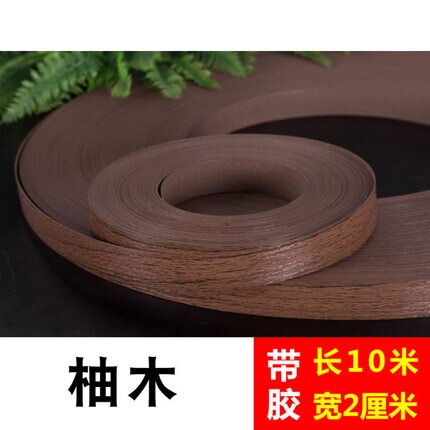 10m smelte pvc møbler kantbånd strimmel beskytter tape klæbende finer plader til skab bord træ overflade kant indretning: Teak