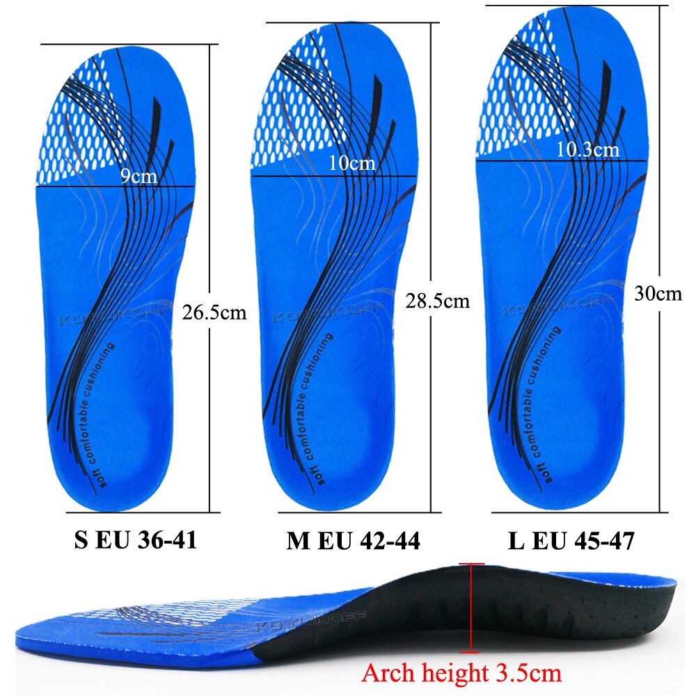 Orthopedic Insoles For Flat Feet Hard Arch Support Shoe Pads Premium EVA Super Light Surgery Plantar Fasciitis Foot Pain Insert