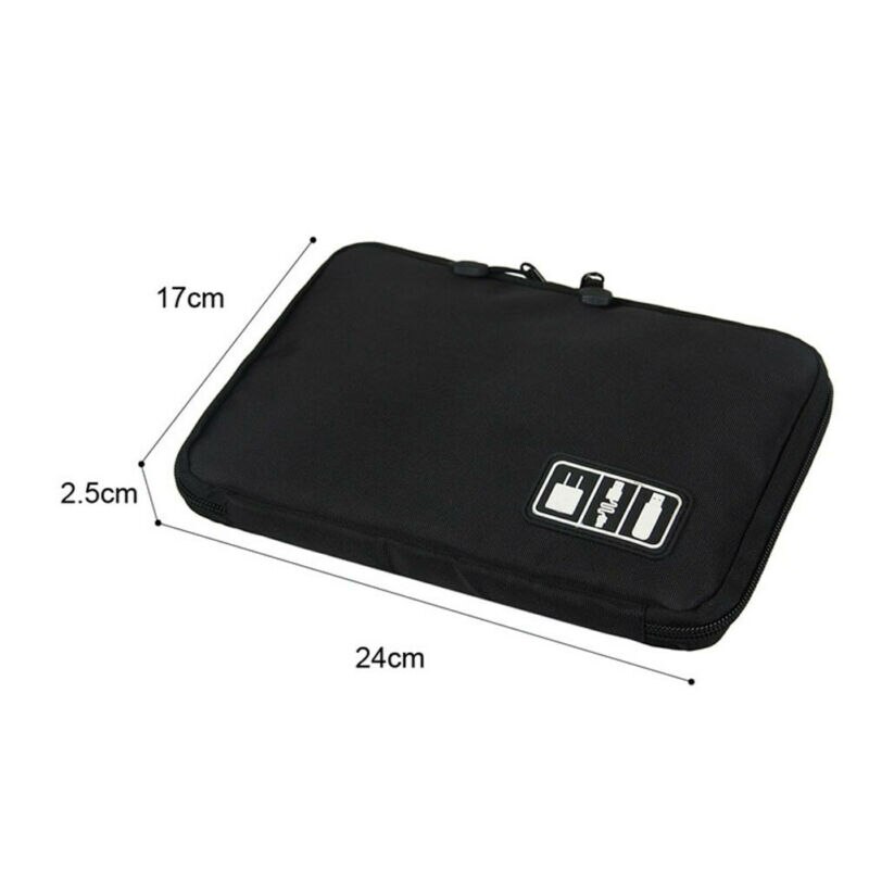 Portátil Digital Cabo USB Stick De Armazenamento Caso Bolsa de Transporte Organizador Saco