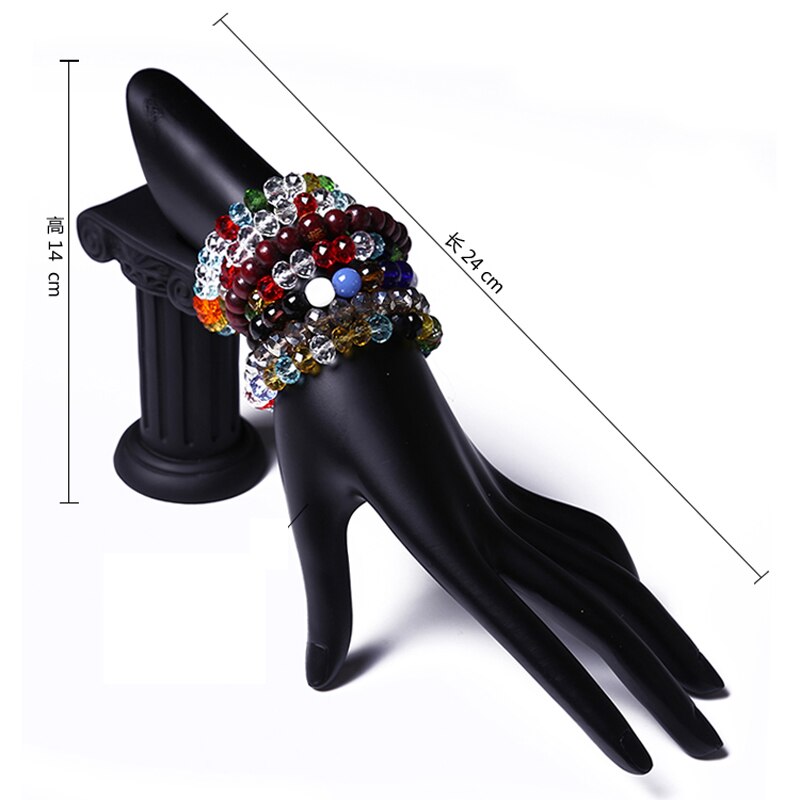 Female Mannequin Hand Women Display Model Watches Rings Bracelets Necklace Jewelry Artwork Display Rose Gold Leaning Hand
