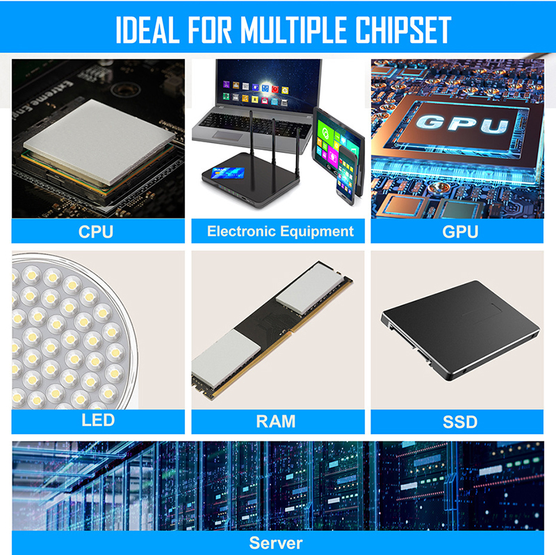 Zezzio 120X120MM,14.8W/mk Thermal Pad For RTX3090,RTX3080,RTX3070 Graphics Card ,CPU,RAM, Video Memory,SSD, Computer Cooling