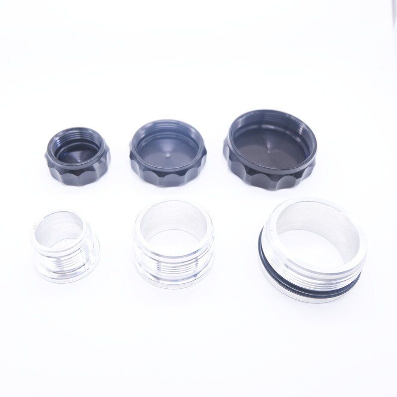 Universal OD 1" ,2" ,2.5" Aluminum Weld Bung And Cap Fuel Surge Tank Cap Oil Water Tank &amp; Radiator &amp; Coolant Reservoir Caps