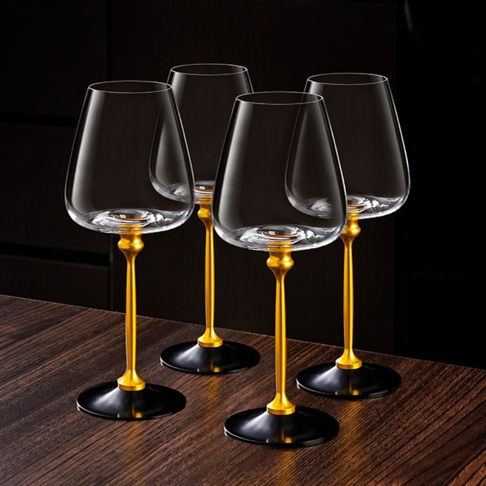 Copas de vino de cristal giratorias transparentes únicas, soporte ergonómico de 500ml, copa de cristal, Base gruesa, decantador de vino, copa de cristal para cócteles