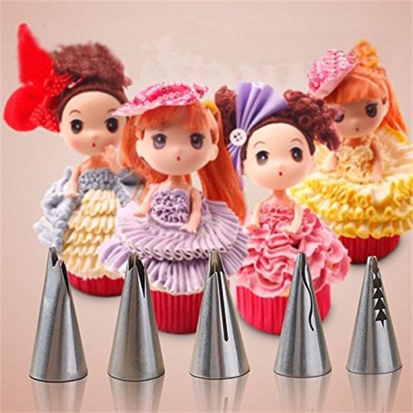 Cake Decorating 5 Stuks Gebak Decoratie Set Cookies Levert Russische Icing Piping Pastry Nozzle Rvs Keuk Nozzles Kit