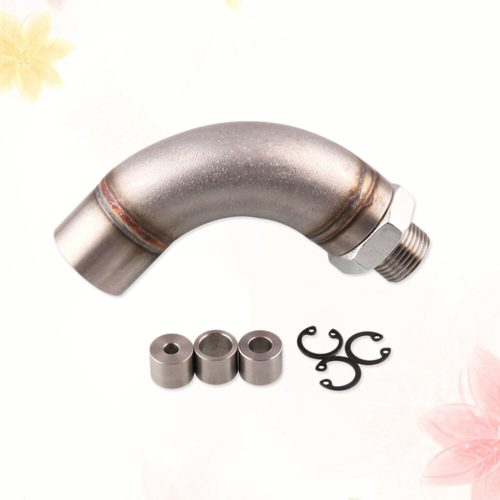 1 Set J Förmigen Edelstahl Sauerstoff Sensor Anschluss Armaturen Auto Umrüstung Teile Änderung Zubehör (Silber): Default Title