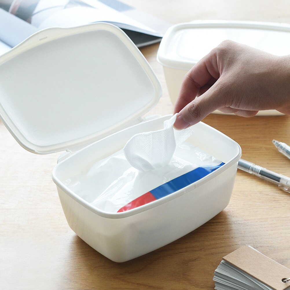 Doekjes opbergdoos babydoekjes dispenser babydoekjes etui met deksel voor auto thuis kantoor