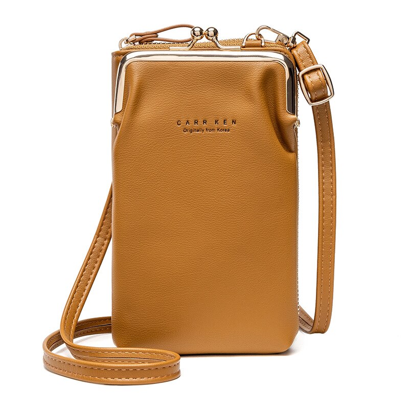 Crossbody saco do telefone das mulheres couro do plutônio pequeno portátil bolsa de ombro senhora marca moda mensageiro sacos embreagem sólida aleta feminina: YELLOW