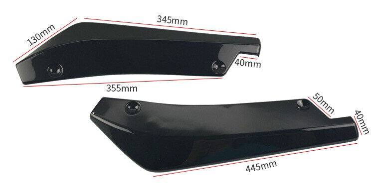 Car Rear Bumper Lip Diffuser Splitter for BMW 330e M235i Compact 520d 518d 428i 530d 130i E60 E36 F30 F30 335is Peugeot 207