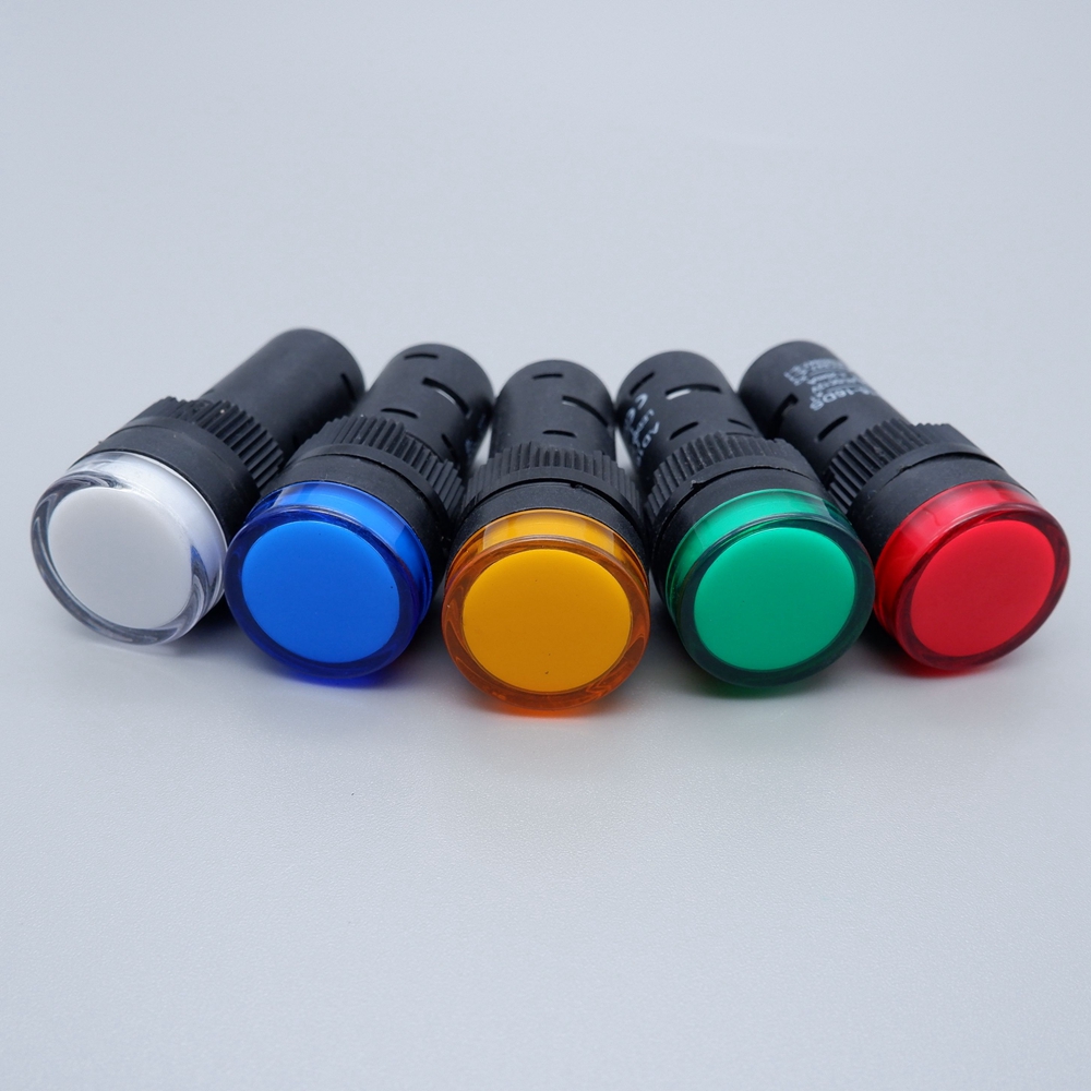 16MM Panel Mount Plastic Light Indicators LED Powe... – Grandado