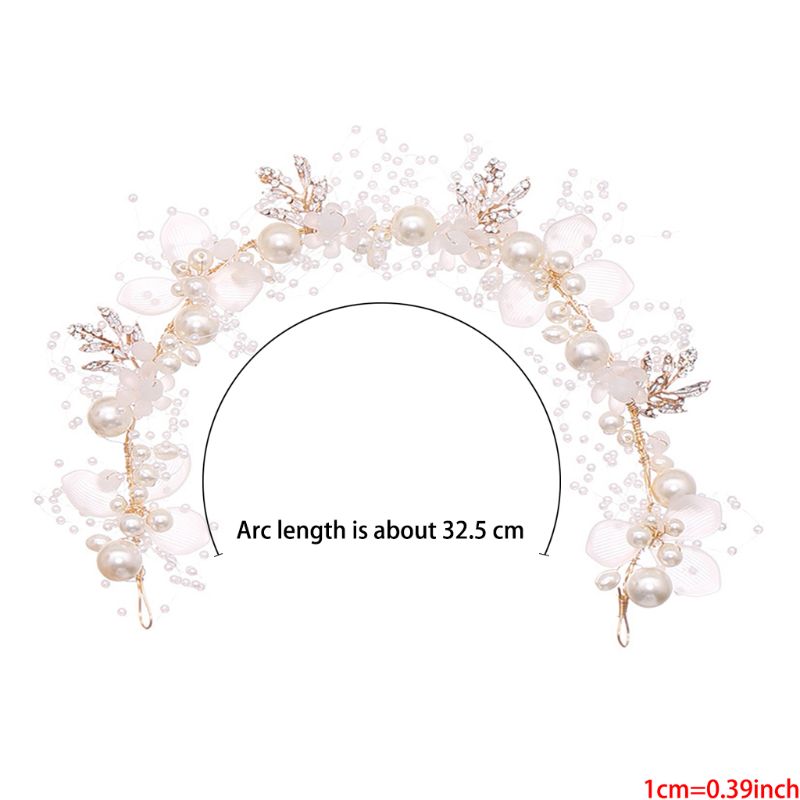 Bloemblad parel haarband haarband voor vrouwen meisjes