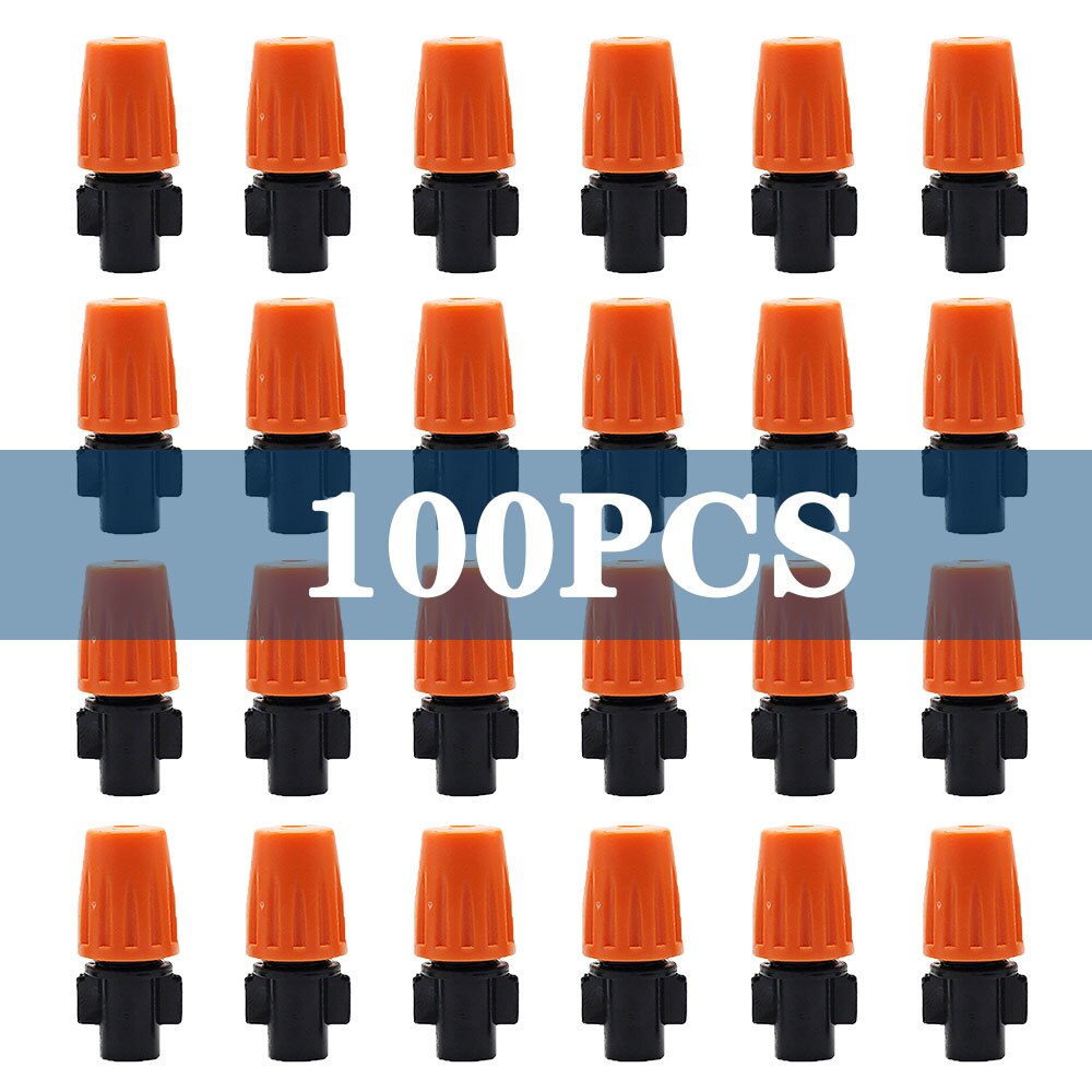 10-60m automatiske mikro drypp vanningssystem hage vanning sprøyte selvvanningssett til potte plen hage drivhus: 100 oransje forstøver