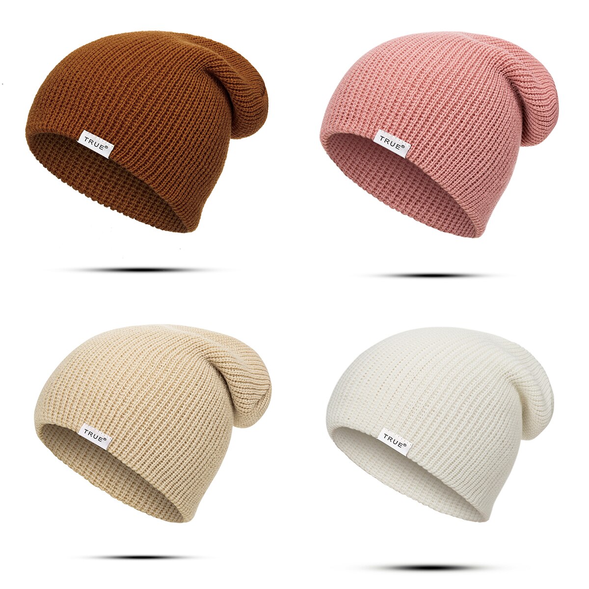 Urdiamond dames winter muts heren gebreide zachte muts effen kleur skullies mutsen warme jongens meisjes mutsen letter muts gorro