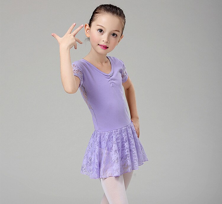 Pink blonde pige ballerina trikot pige ballet kjole til børn danse tøj børn børn ballet kostumer til piger trikot dans