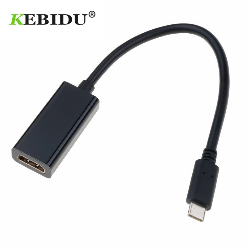 Kebidu usb c type c til hdmi 4k 30hz adapter 3.1 han til hdmi kvindelig kabel adapter konverter til  s9/8 plus lg