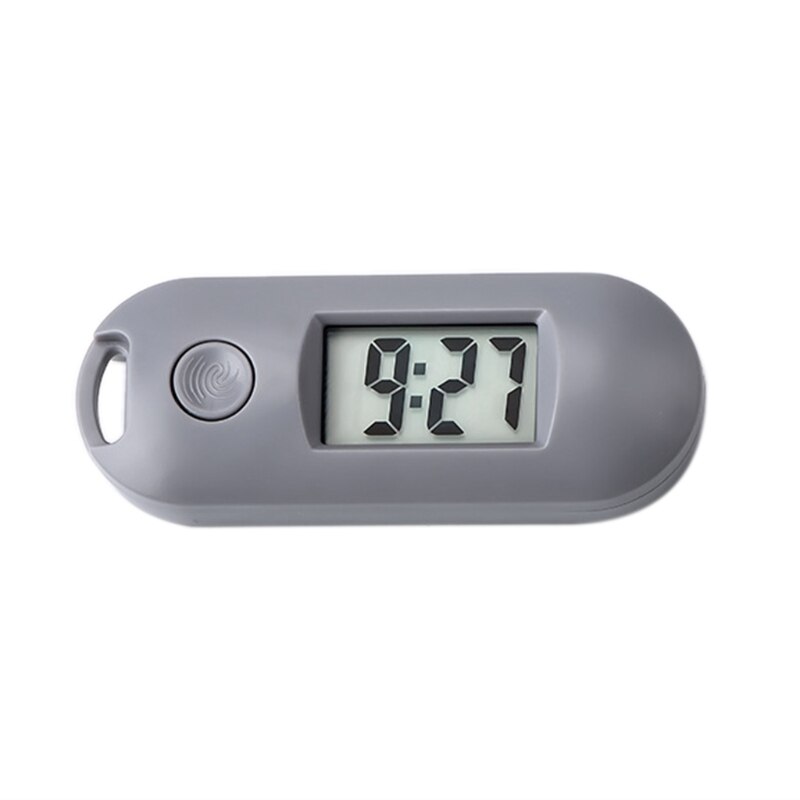 Mini Portable Silent Digital Electronic Clock for student Exam Study Library Y4QC: Gray