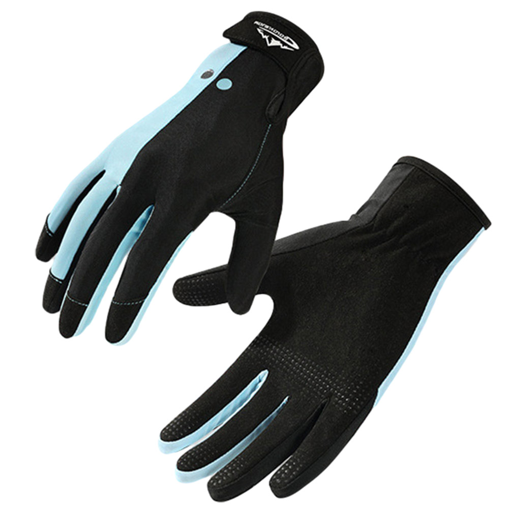 Speervissen Handschoenen Draagbare Peddelen Surfhandschoenen Lichtgewicht Elastische Anti-Kras Comfortabele Watersportuitrusting: Blauw / L