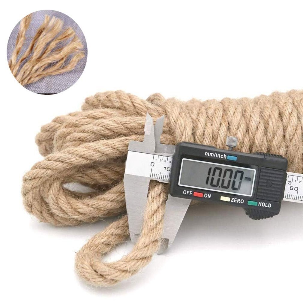 10 Mm Hemp Rope 10m Jute Rope Natural Hemp Cord Jute Rope Tug Of War Rope String Strong Jute Cord Craft Cord