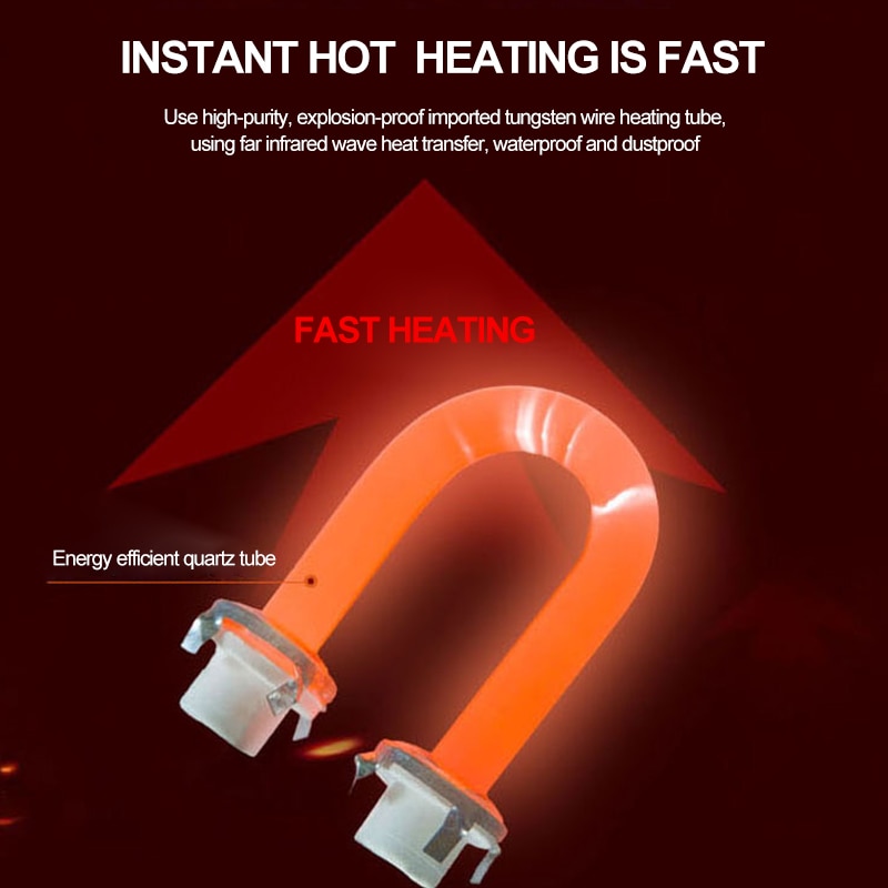 4inch 6inch 220V Portable Electric Air Heater Warm Fan Home Heater Infrared Desktop for Winter Household Bathroom