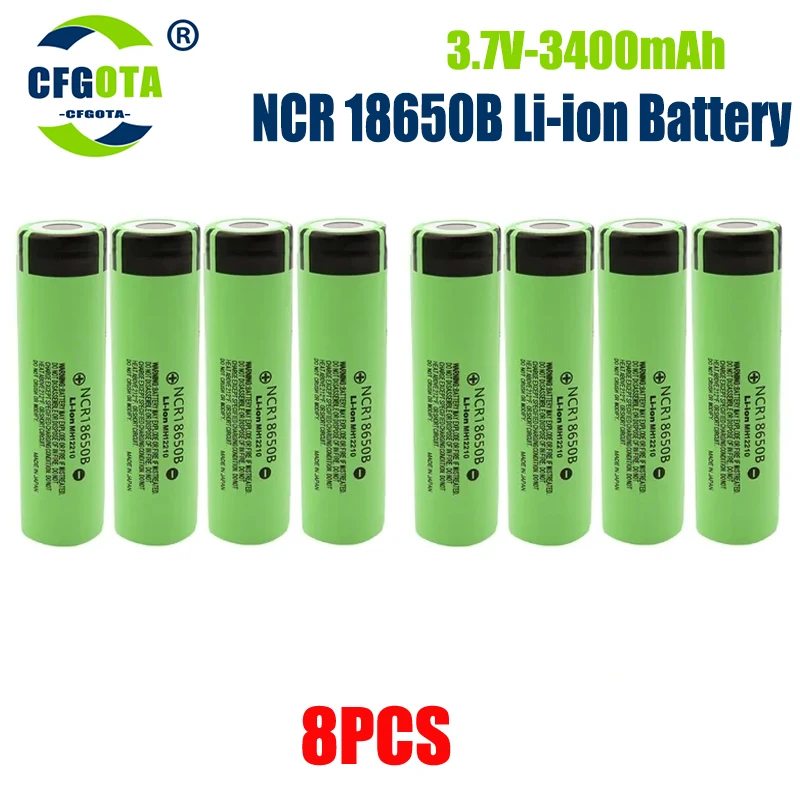 100% neue Original NCR18650B 3,7 v 3400 mah 18650 Lithium-Akku Für Taschenlampe batterien: YELLOW