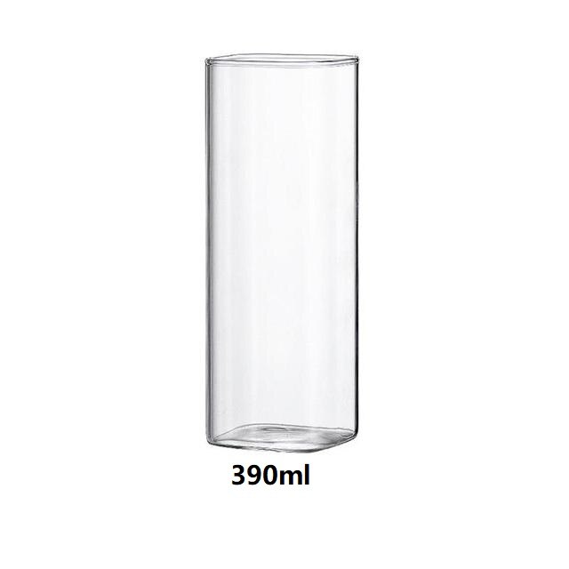 Verre à eau en cristal sans plomb, carré, pour boire du café, du lait, du jus, du whisky, du vin, de la bière, pour Cocktails, 250/390/550ml: 390ml