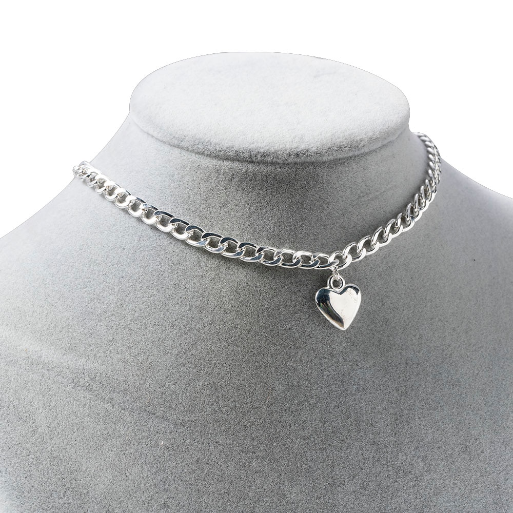 Amore Cuore Della Boemia Della Collana Del Choker per Le Donne di Colore Oro Argento Clavicola Catena di Moda Femminile Chocker Della Collana di Fascino Dei Monili Nuovo