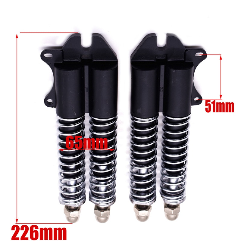 10 Inch Electric Scooter Double Drive Hydraulic Front Shock Absorber 12mm Thick Double Oil Pressure Strong Shock Absorption