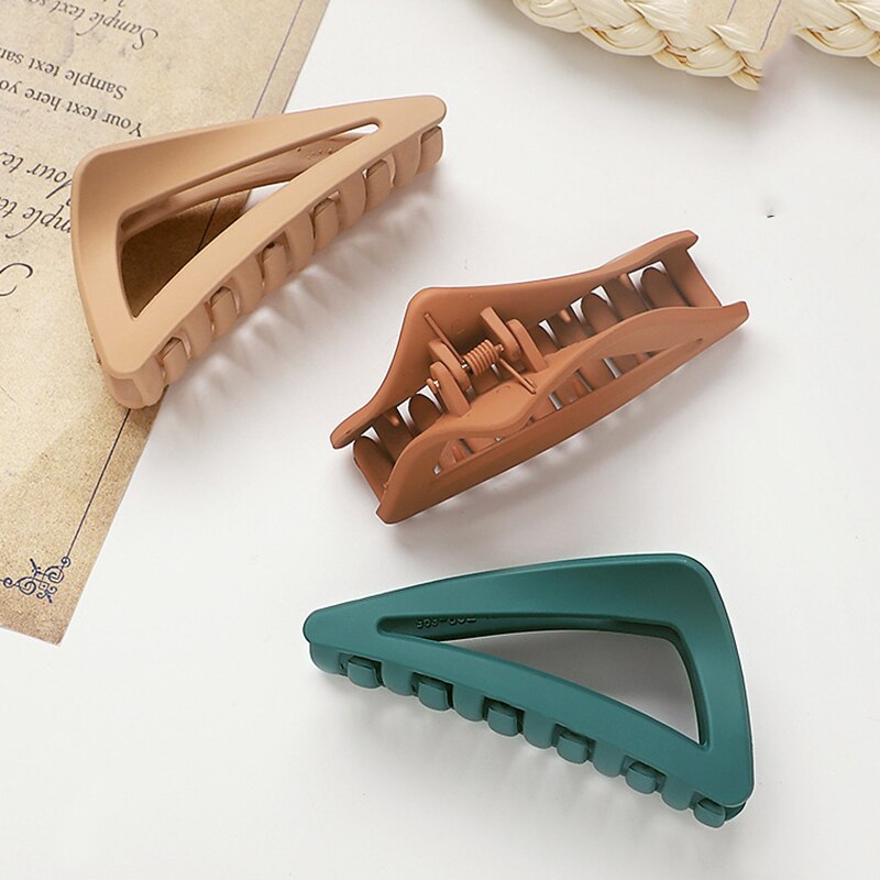 Pinces à cheveux Triangle géométrique pour femmes, Style japonais, Vintage, simples, accessoires pour cheveux