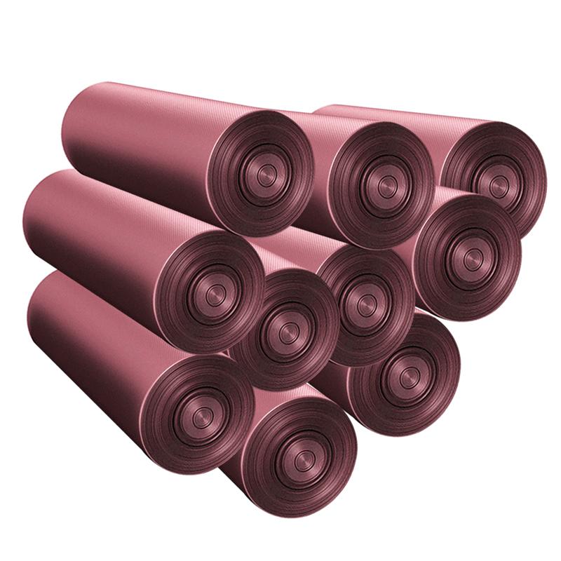 10 rullaa  of 200 kpl kertakäyttöisiä roskapusseja litteä suu auki roskapussit roskapussit paksuus roskapussit kotitoimistoon: Vaaleanpunainen