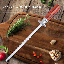 SML 12 inch chef knife sharpening rod with wooden handle honing steel cooking tools for kitchen knives