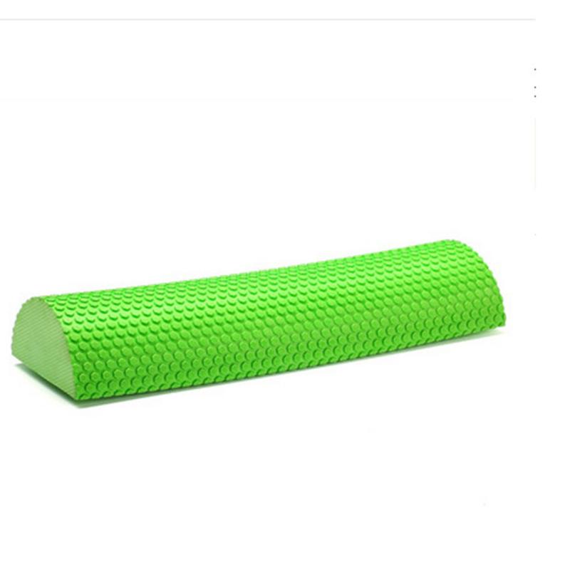 30-45cm Semi-circular Massage EVA Foam Shaft Yoga Pilates Fitness Equipment With Massage Floating Point Foam Roller Yoga Block