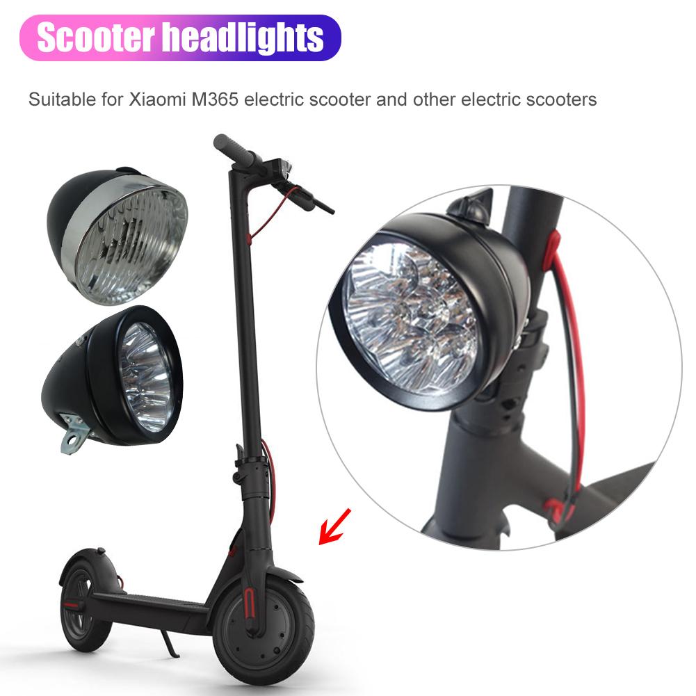 2 stijl Elektrische Scooter Spotlight Koplamp Originele Koplampen voor Xiaomi M365 Retro Koplamp 9th Skateboard LED Licht