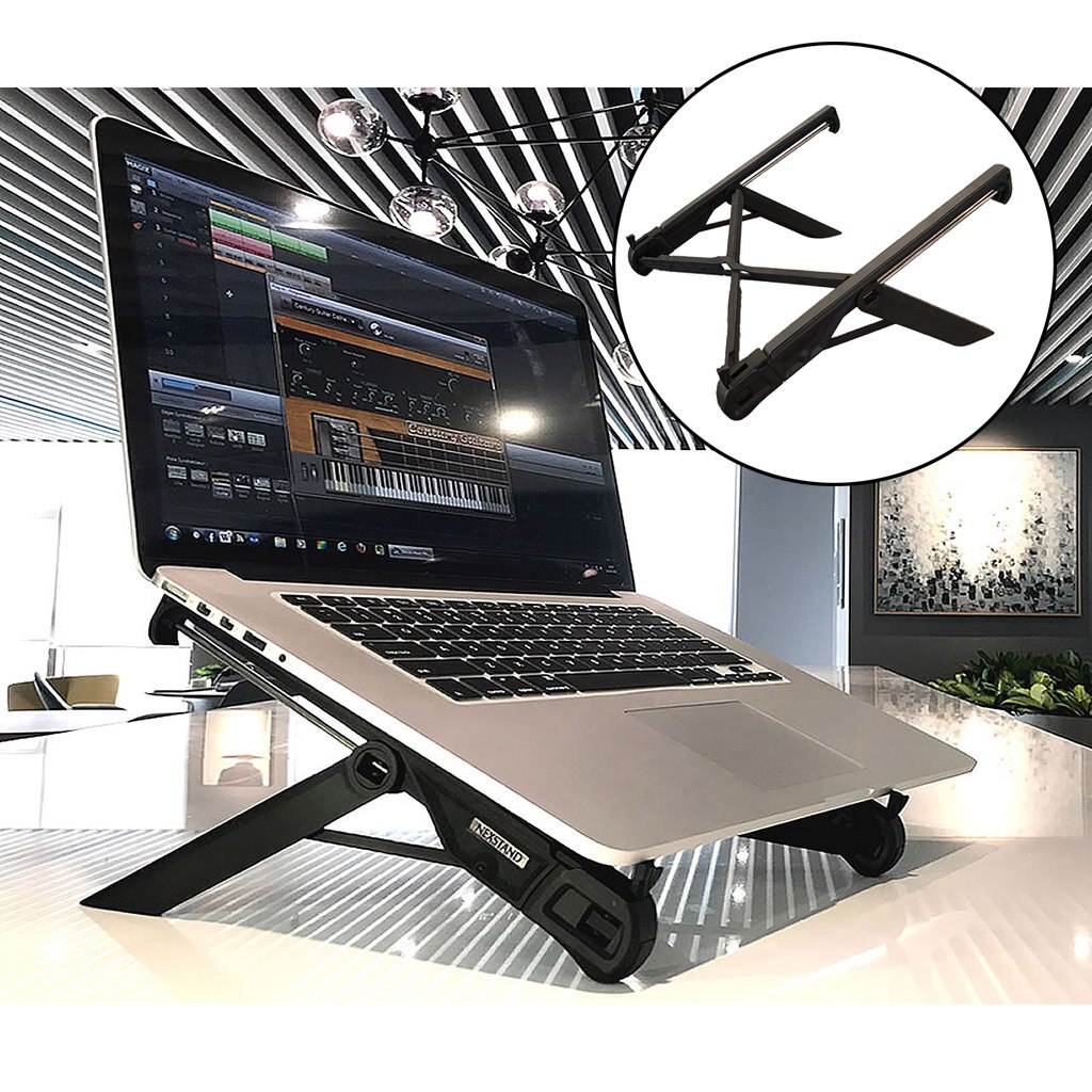 Computer Laptop Desk Stand Foldable Bracket Holder Ventilated Riser for MacBook Air Notebook More 10.1&quot; to 18.4&quot; Laptops