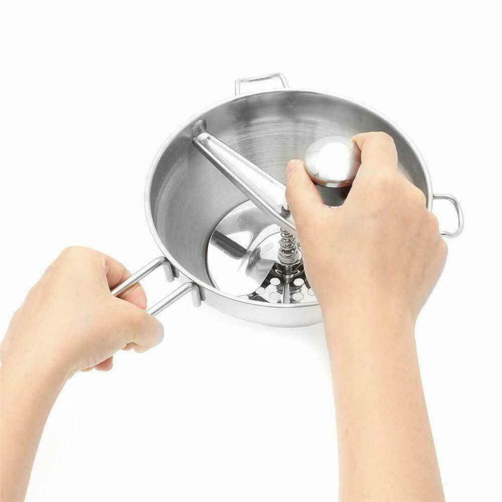 Roestvrij Staal Roterende Roerzeef Groente Aardappel Zeef Met 3 Frezen Discs