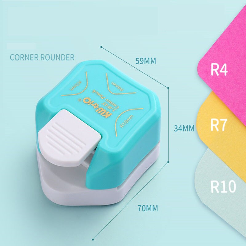 4Mm 7Mm 10Mm 3 In 1 Corner Rounder Papier Gat Punch Border Punch Hoek Punch Scrapbooking Voor diy Handgemaakte Ambachten Foto Snijder
